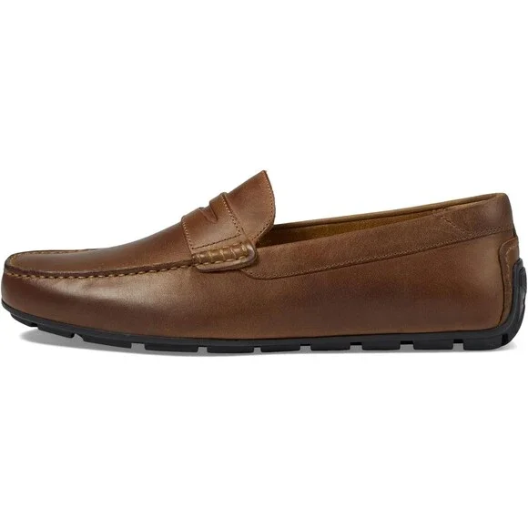 Florsheim Throttle Penny Loafers Men's US 10 Brown Leather Slip On Shoes GAL634 - Picture 2 of 12